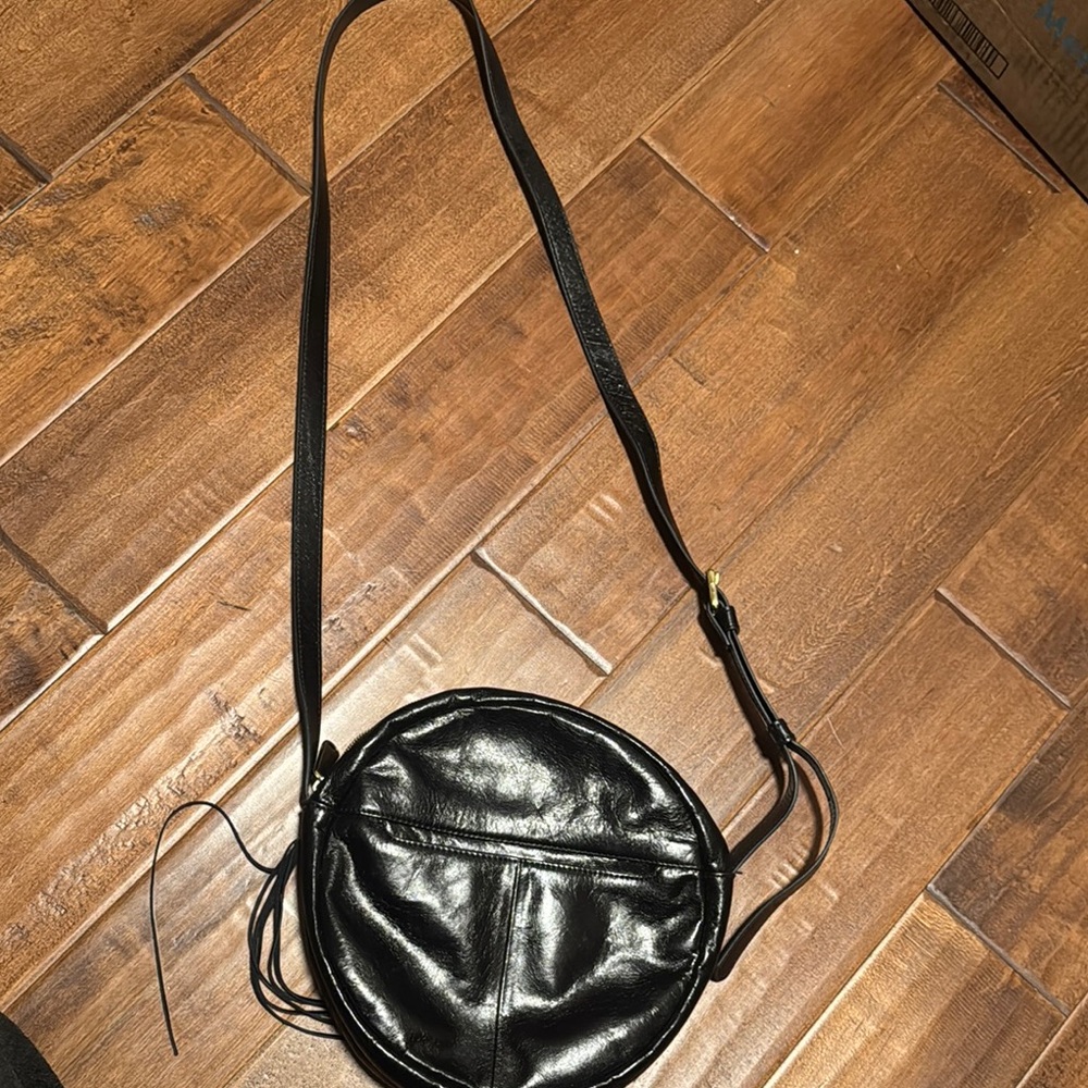 Black Round Crossbody Bag - Women's Shoulder Purse